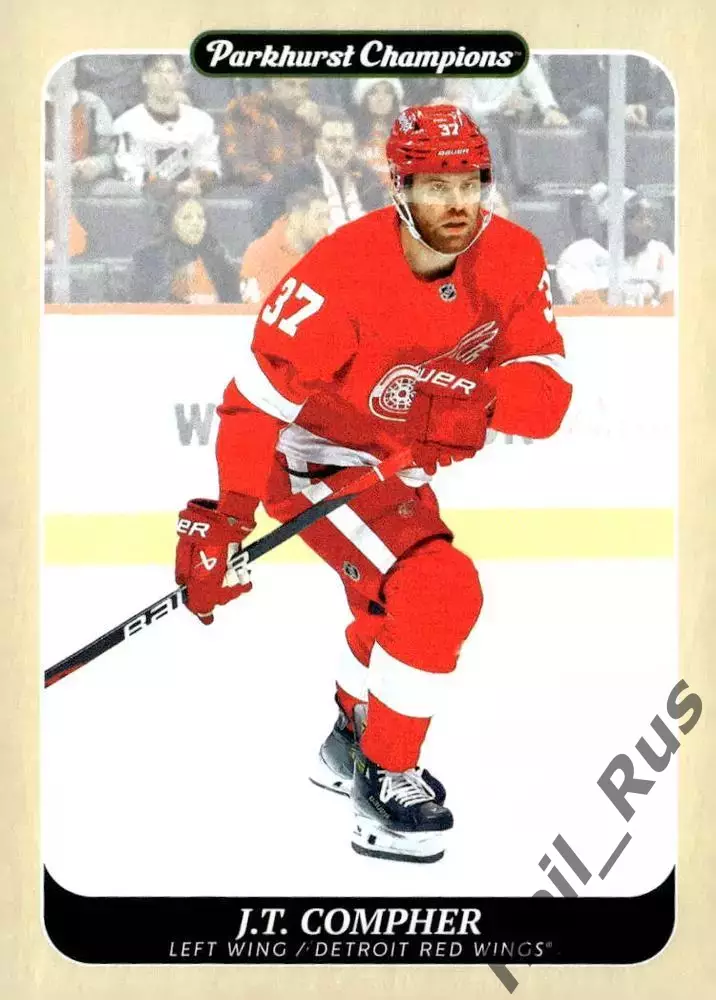 Карточка J.T. Compher/Джей Ти Комфер Detroit Red Wings/Детройт Ред Уингз NHL/НХЛ