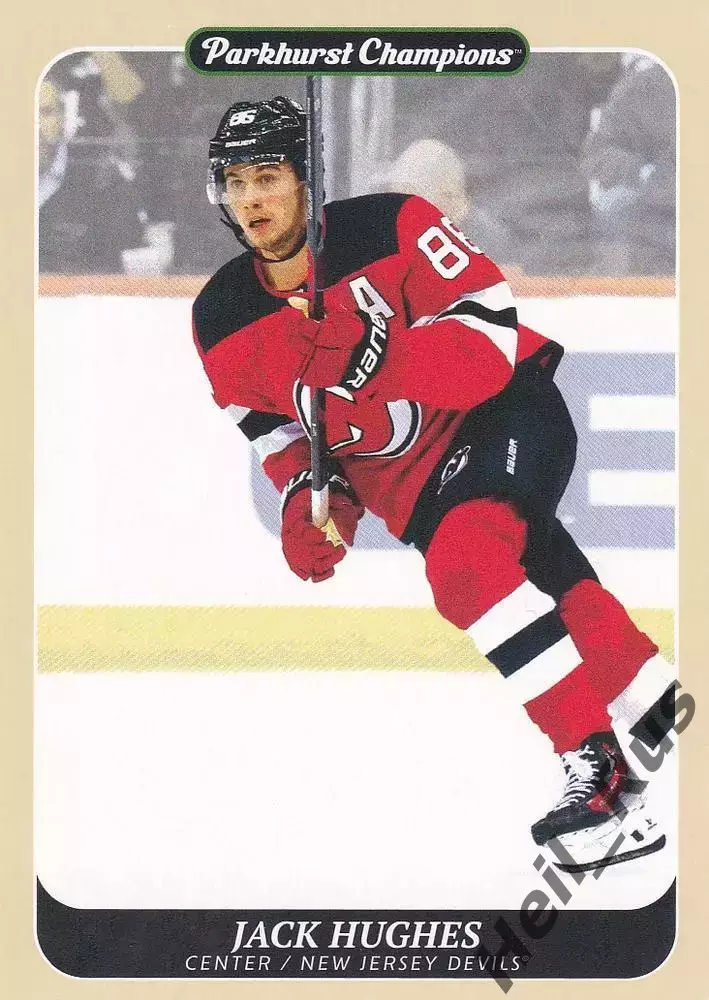 Карточка Jack Hughes / Джек Хьюз (New Jersey Devils / Нью-Джерси Девилз) НХЛ/NHL