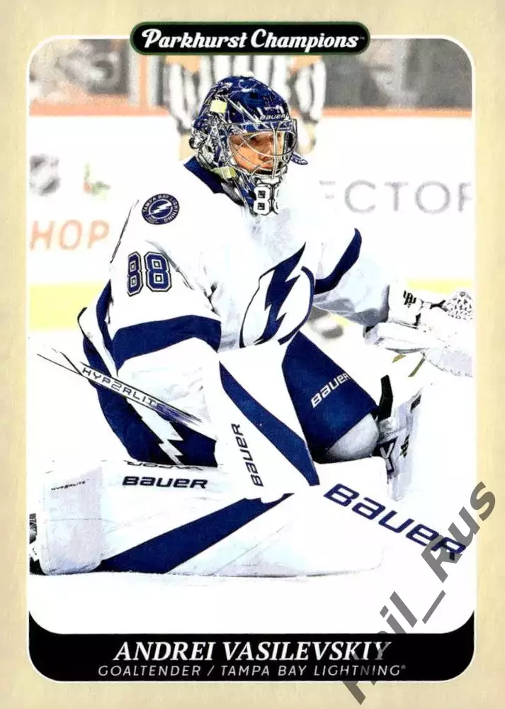 Карточка Андрей Василевский (Тампа-Бэй Лайтнинг / Салават Юлаев Уфа) NHL/НХЛ/КХЛ