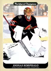 Хоккей Карточка Joonas Korpisalo/Йоонас Корписало Ottawa Senators/Оттава НХЛ/NHL