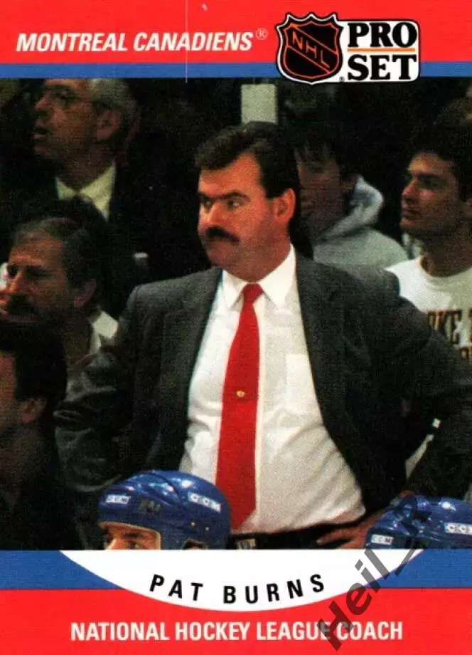 Карточка тренер P. Burns/Пэт Бернс Montreal Canadiens/Монреаль Канадиенс НХЛ/NHL