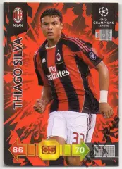 Футбол. Карточка Тиаго Силва Милан, Челси/Пари Сен-Жермен Лига Чемпионов 2010-11