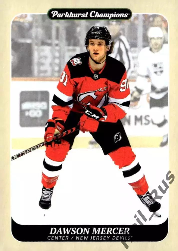 Карточка Dawson Mercer/Доусон Мерсер New Jersey Devils/Нью-Джерси Девилз NHL НХЛ