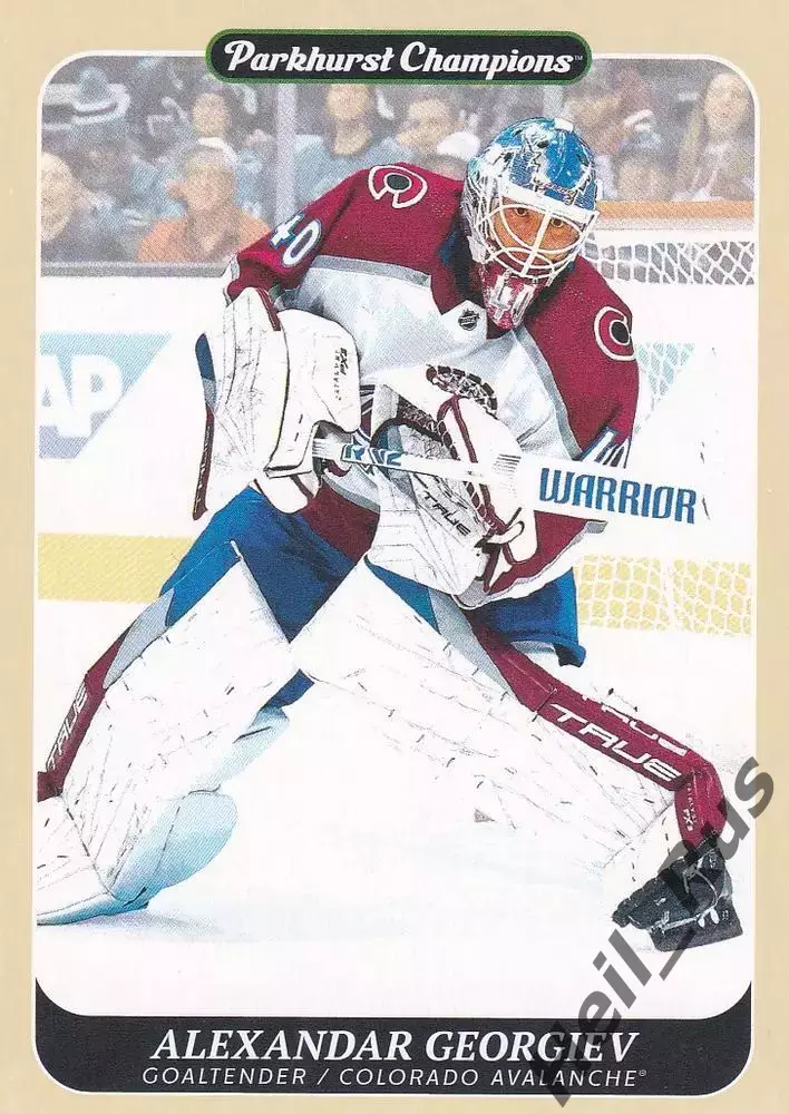 Карточка Александр Георгиев (Колорадо Эвеланш, Спартак Москва/Химик) НХЛ/NHL/КХЛ