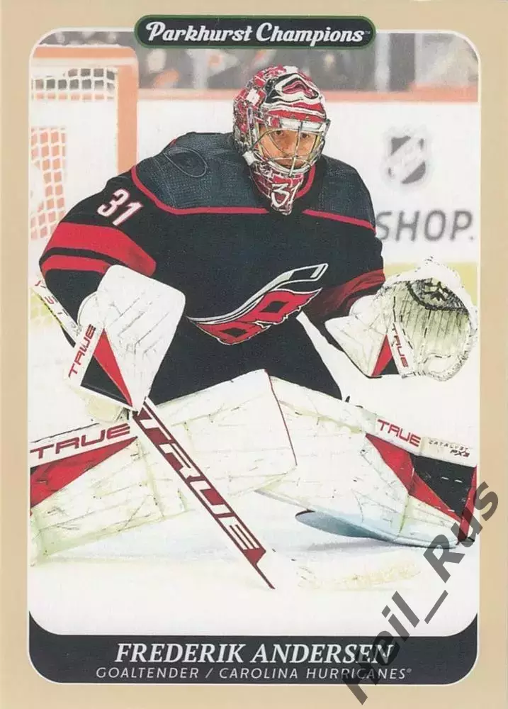 Хоккей Карточка Andersen/Фредерик Андерсен Carolina Hurricanes/Каролина НХЛ/NHL