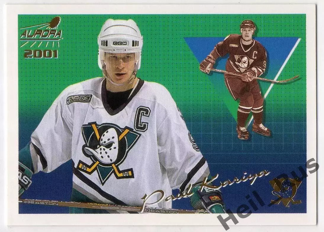 Хоккей Карточка Paul Kariya/Пол Кария Anaheim Mighty Ducks/Анахайм Дакс НХЛ/NHL