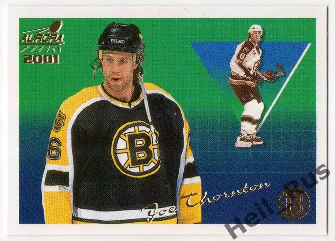 Хоккей Карточка Joe Thornton/Джо Торнтон (Boston Bruins/Бостон Брюинз) НХЛ/NHL