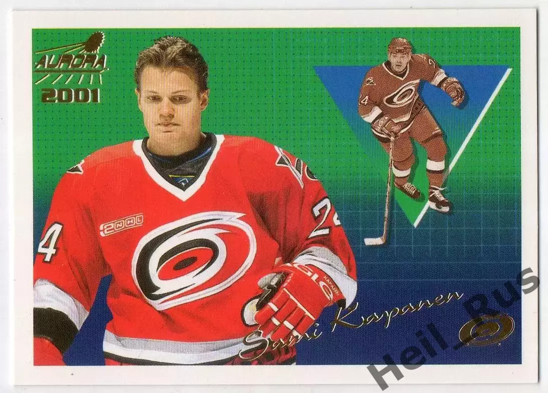 Хоккей. Карточка Sami Kapanen/Сами Капанен Carolina Hurricanes/Каролина НХЛ/NHL