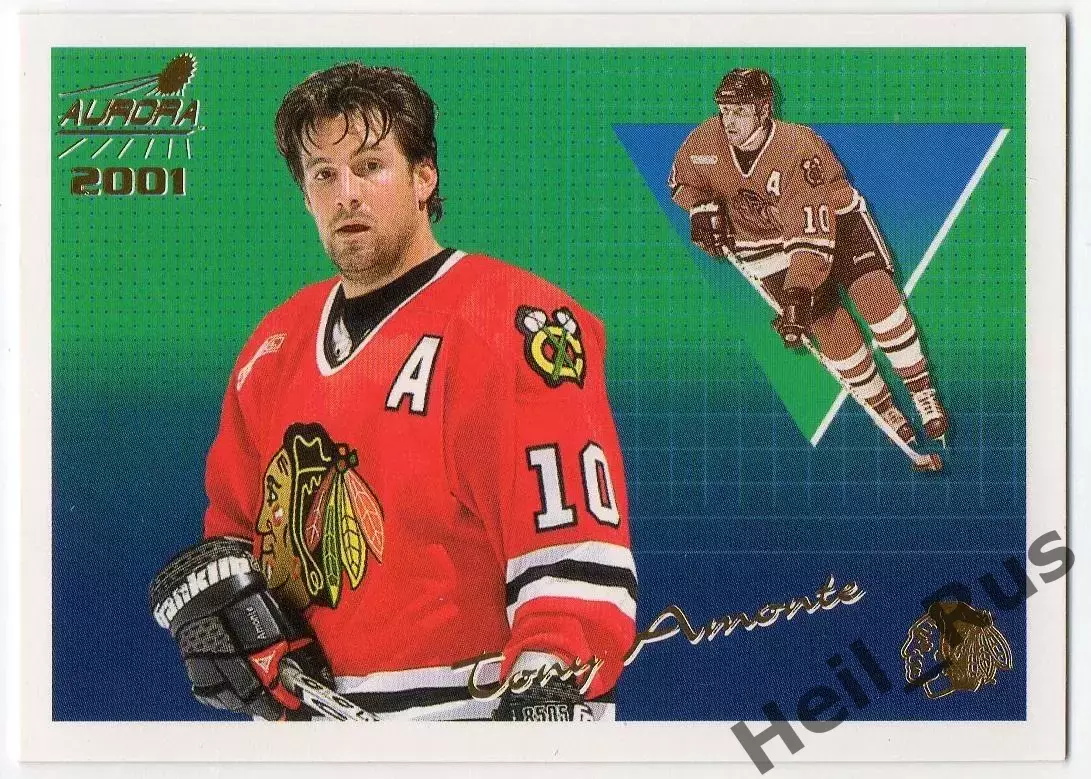 Карточка Tony Amonte/Тони Амонте (Chicago Blackhawks/Чикаго Блэкхокс) НХЛ/NHL