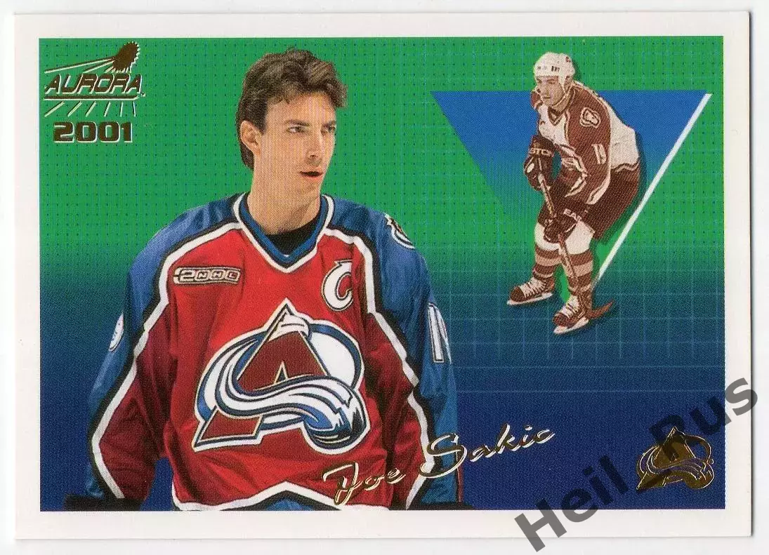 Хоккей. Карточка Joe Sakic/Джо Сакик Colorado Avalanche/Колорадо Эвеланш NHL/НХЛ