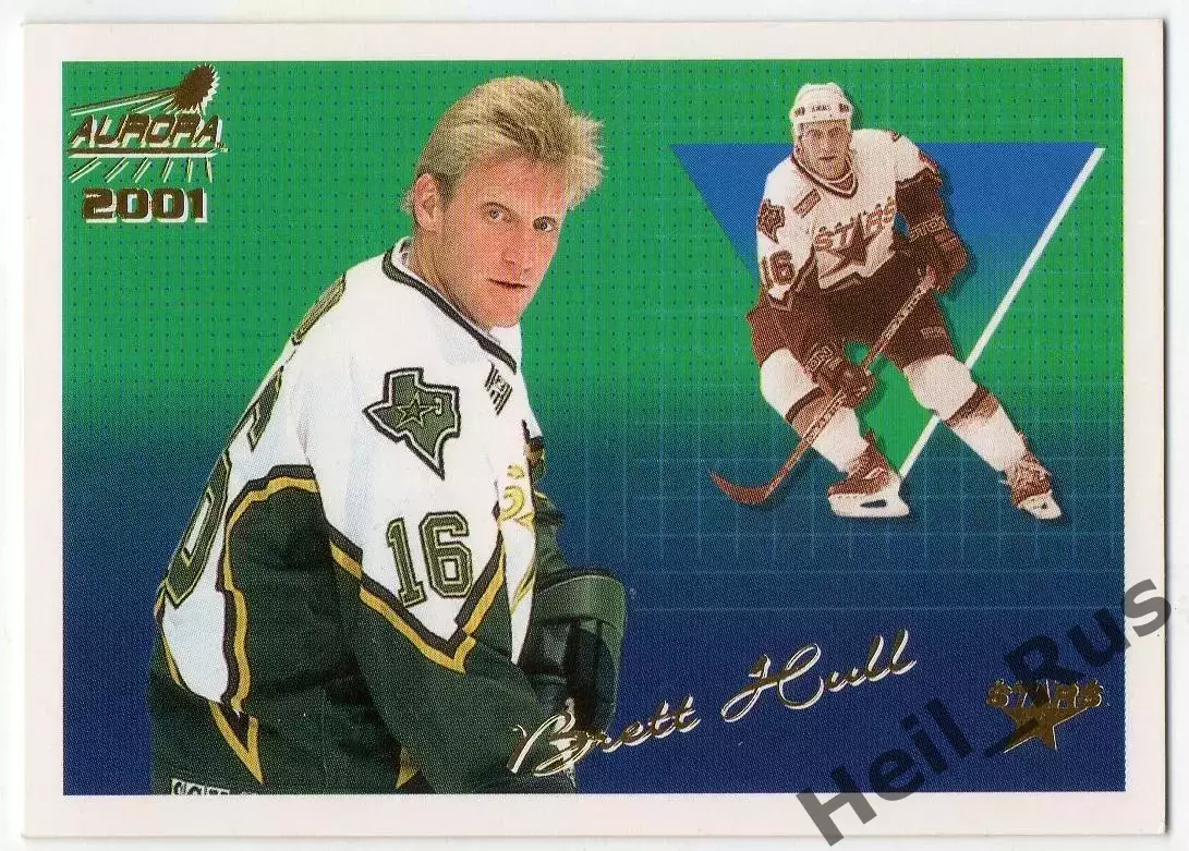Хоккей. Карточка Brett Hull/Бретт Халл Dallas Stars/Даллас Старз НХЛ/NHL 2000-01