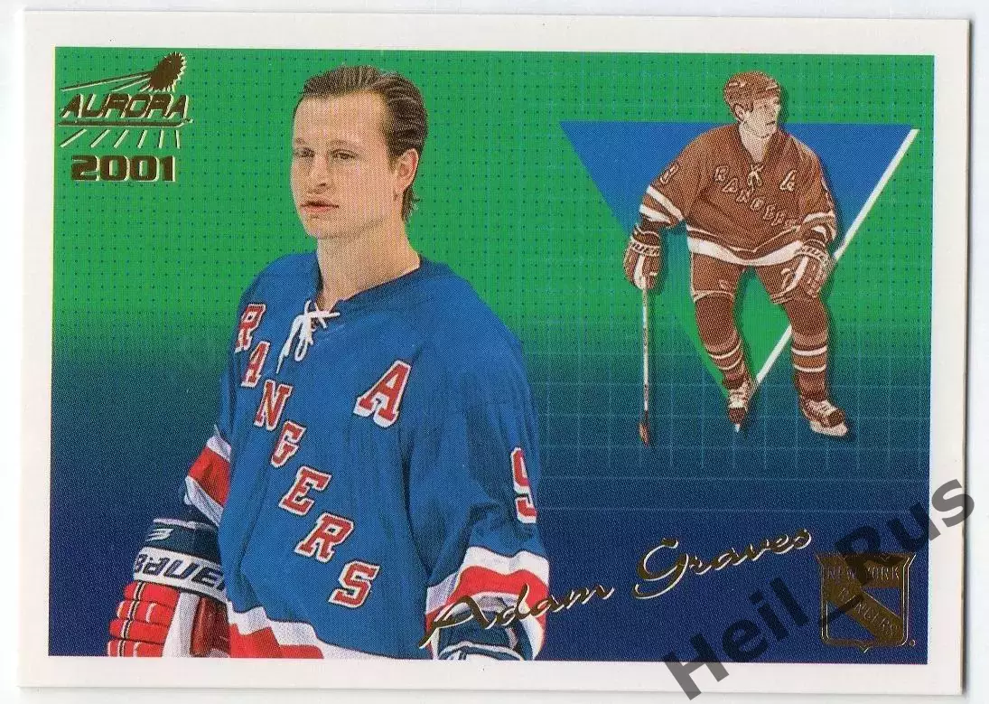 Карточка Adam Graves/Адам Грэйвз (New York Rangers / Нью-Йорк Рейнджерс) НХЛ/NHL