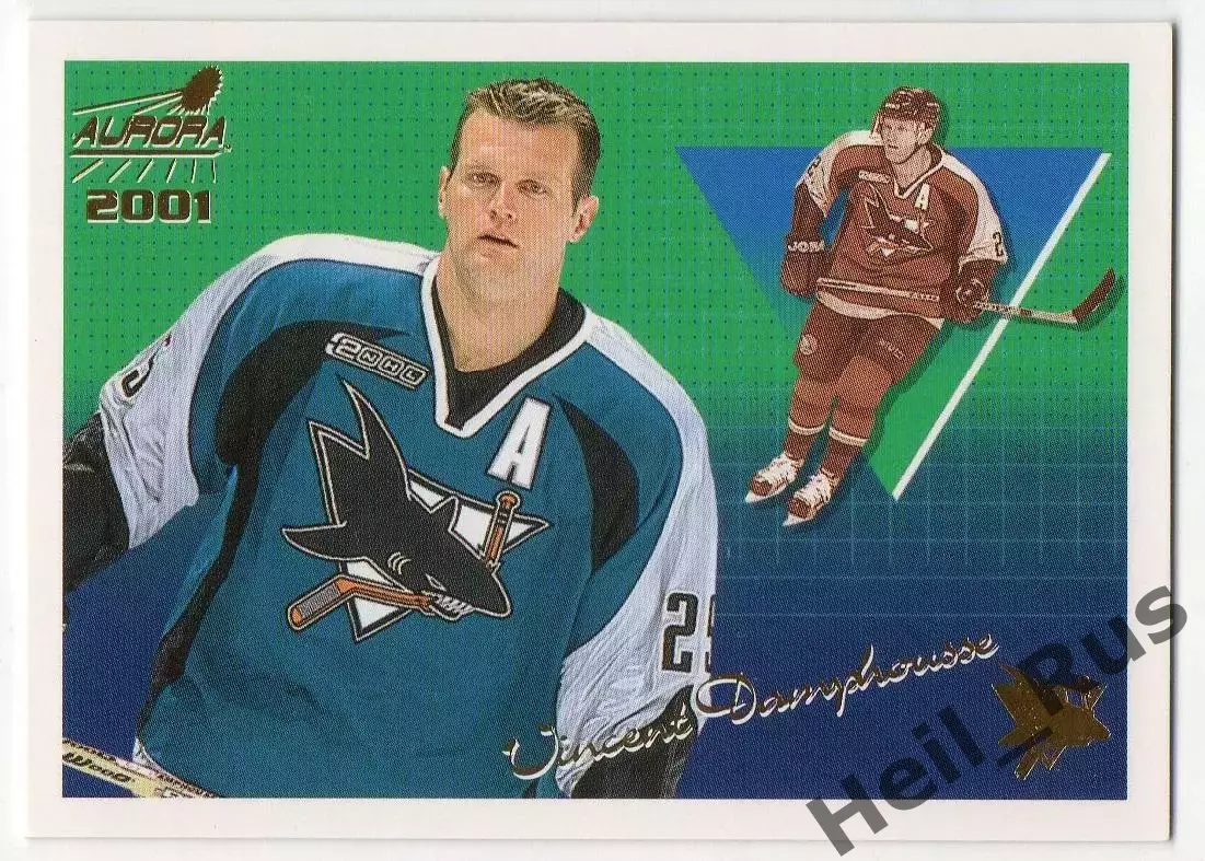 Хоккей Карточка Damphousse/Венсан Дамфусс San Jose Sharks/Сан-Хосе Шаркс НХЛ/NHL