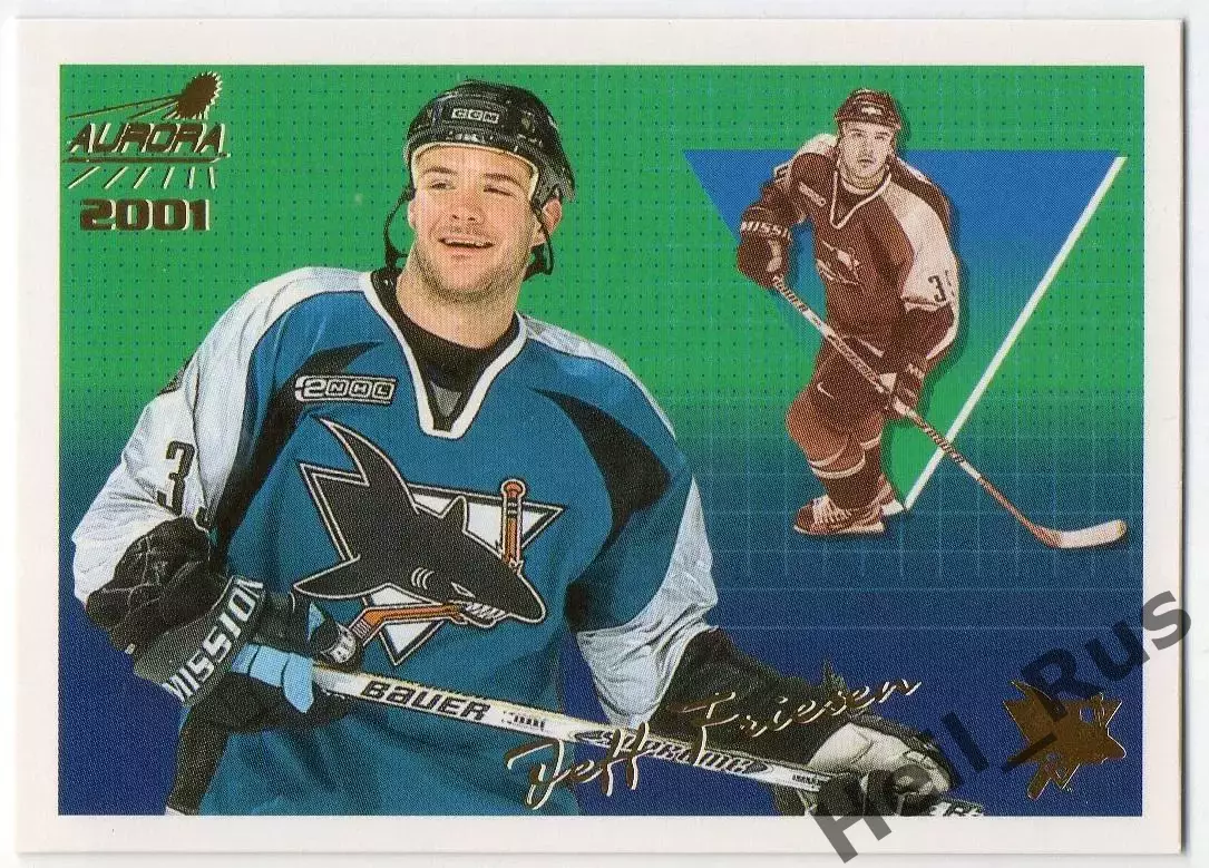 Хоккей Карточка Jeff Friesen/Джефф Фризен San Jose Sharks/Сан-Хосе Шаркс NHL/НХЛ