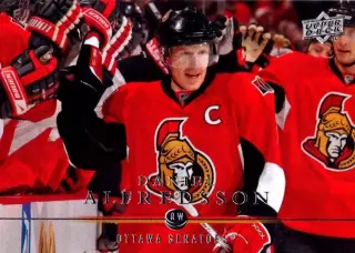 Карточка Alfredsson/Даниэль Альфредссон Ottawa Senators/Оттава Сенаторз НХЛ/NHL
