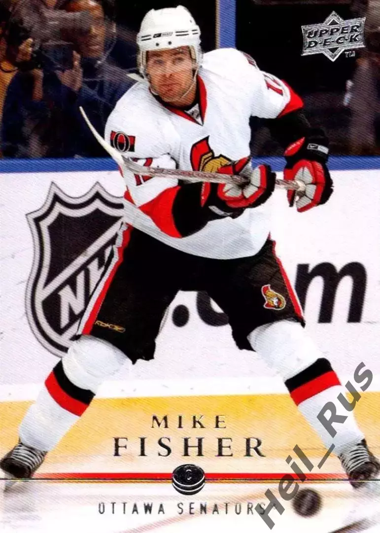 Хоккей. Карточка Mike Fisher/Майк Фишер Ottawa Senators/Оттава Сенаторз НХЛ/NHL