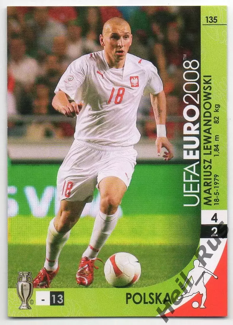 Карточка Мариуш Левандовский (Польша, Шахтер Донецк, Севастополь) Euro/Евро 2008