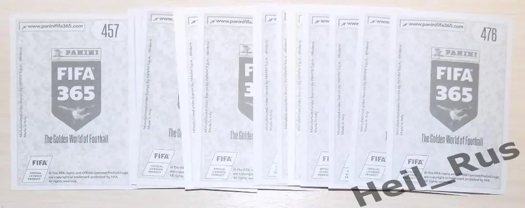 Футбол. Спартак Москва полный комплект из 20 наклеек/стикеров Panini FIFA 365 1