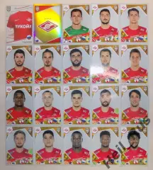 Футбол. Спартак Москва полный комплект из 20 наклеек/стикеров Panini FIFA 365