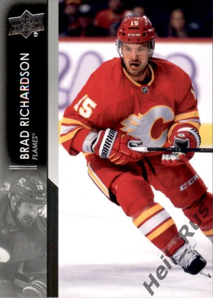 Хоккей. Карточка Brad Richardson/Брэд Ричардсон (Calgary Flames/Калгари) НХЛ/NHL