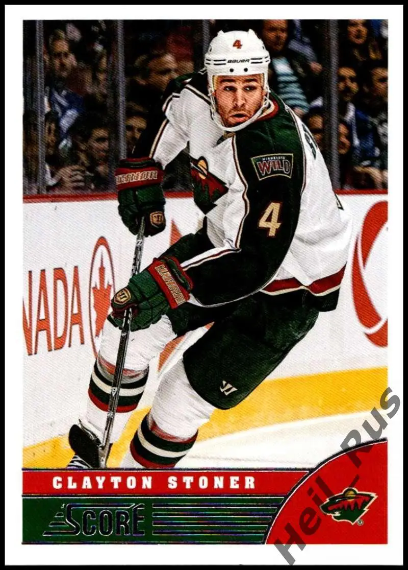 Хоккей. Карточка Clayton Stoner/Клэйтон Стоунер Minnesota Wild/Миннесота НХЛ/NHL