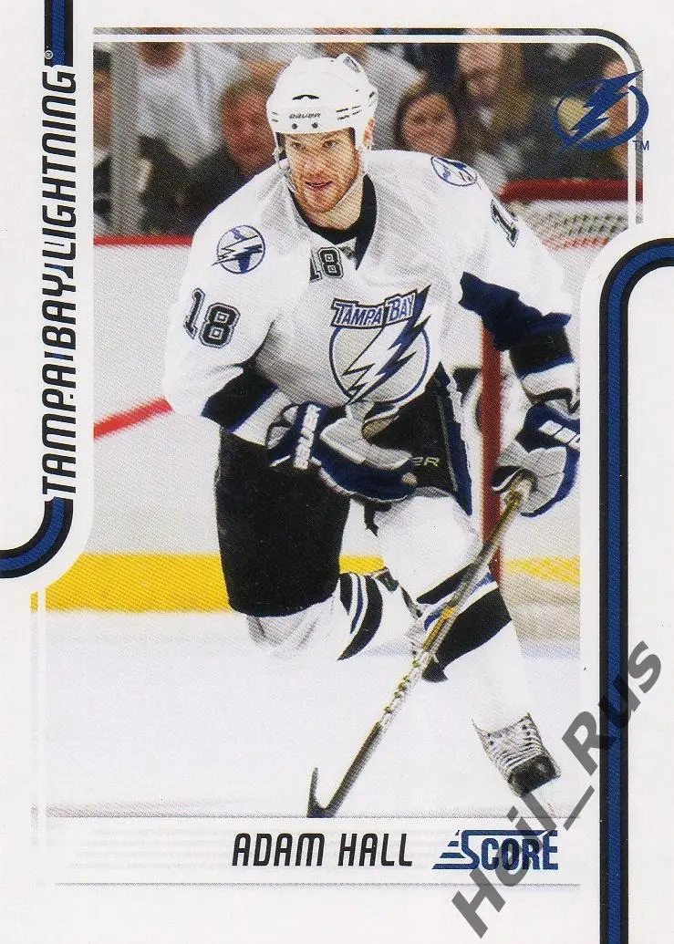Хоккей. Карточка Adam Hall/Адам Холл (Tampa Bay Lightning/Тампа-Бэй) НХЛ/NHL