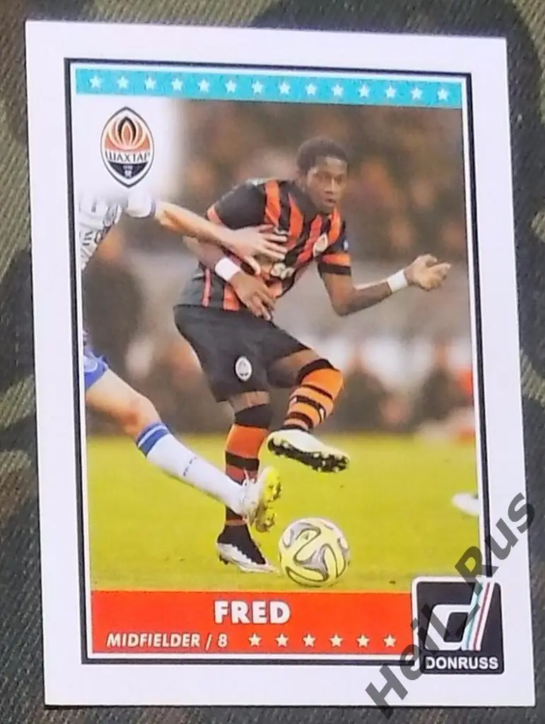 Футбол. Карточка Fred/Фред (Шахтер Донецк, Манчестер Юнайтед) 2015 PANINI/ПАНИНИ