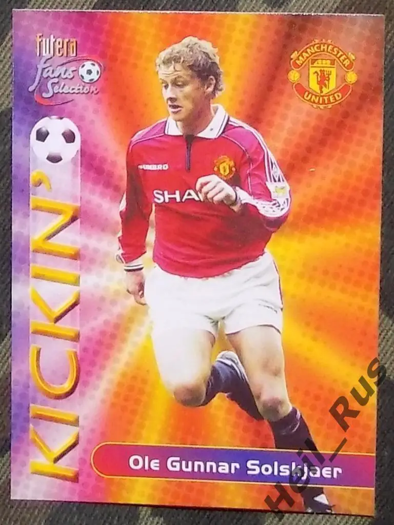 Футбол.Карточка Ole Gunnar Solskjaer/Уле Гуннар Сульшер (Манчестер Юнайтед) 2000