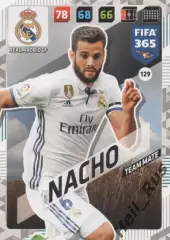 Футбол. Карточка Nacho / Начо (Real Madrid / Реал Мадрид) Panini/Панини 2017-18