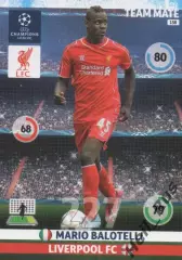 Футбол Карточка Марио Балотелли (Ливерпуль, Интер) Лига Чемпионов 2014-15 Panini