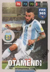Футбол Карточка Otamendi/Николас Отаменди (Аргентина,Манчестер Сити) Panini 2017