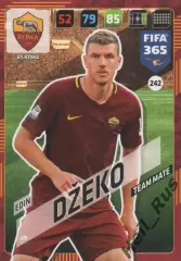 Футбол. Карточка Edin Dzeko/Эдин Джеко (Рома, Манчестер Сити) Panini/Панини 2018