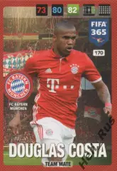 Футбол. Карточка Дуглас Коста Бавария Мюнхен/Гремио/Шахтер Донецк/Ювентус Panini