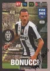 Футбол. Карточка Leonardo Bonucci/Леонардо Бонуччи (Ювентус, Милан) Panini 2017