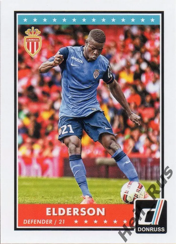 Футбол. Карточка Elderson/Ува Элдерсон Эчиеджиле (Monaco/Монако) Panini 2015