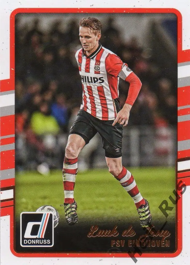 Футбол. Карточка Luuk de Jong/Люк де Йонг (PSV/ПСВ) Panini/Панини 2016-17