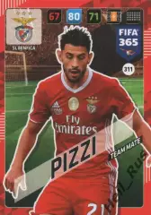 Футбол. Карточка Pizzi/Пицци (Benfica/Бенфика, Португалия) Panini/Панини 2017-18
