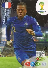 Карточка Патрис Эвра (Франция, Манчестер Юнайтед, Ювентус) Чемпионат Мира 2014