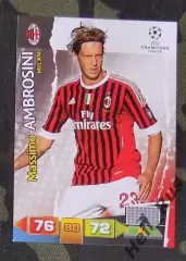 Футбол Карточка Massimo Ambrosini/Массимо Амброзини Милан Лига Чемпионов 2011-12