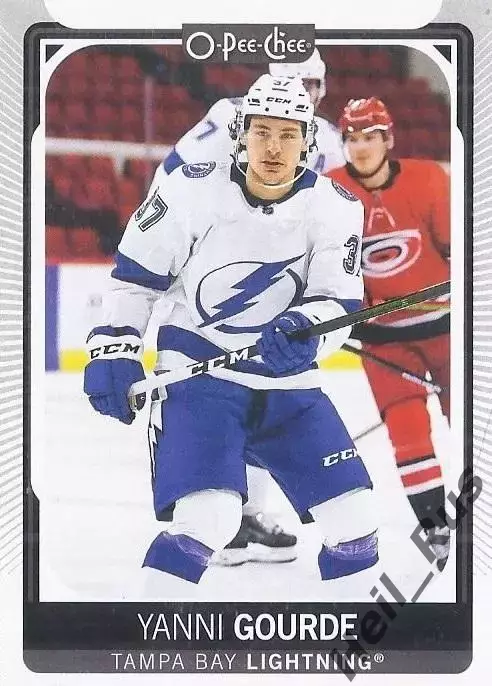 Карточка Yanni Gourde/Янни Гурд (Tampa Bay Lightning/Тампа-Бэй Лайтнинг) НХЛ/NHL