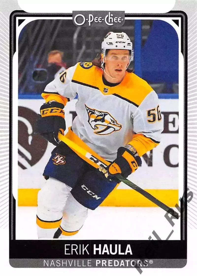 Карточка Erik Haula/Эрик Хаула (Nashville Predators/Нэшвилл Предаторз) НХЛ/NHL