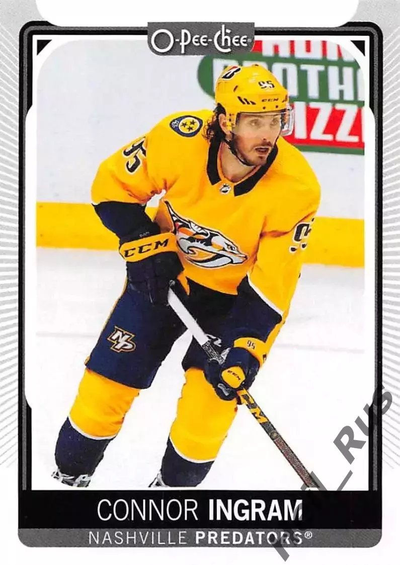 Хоккей. Карточка Connor Ingram/Коннор Ингрэм Nashville Predators/Нэшвилл НХЛ/NHL