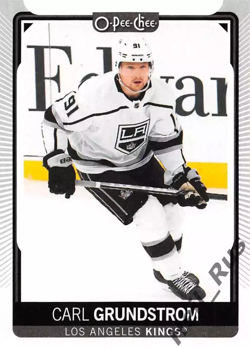 Карточка Grundstrom/Карл Грундстрем Los Angeles Kings/Лос-Анджелес Кингз НХЛ/NHL