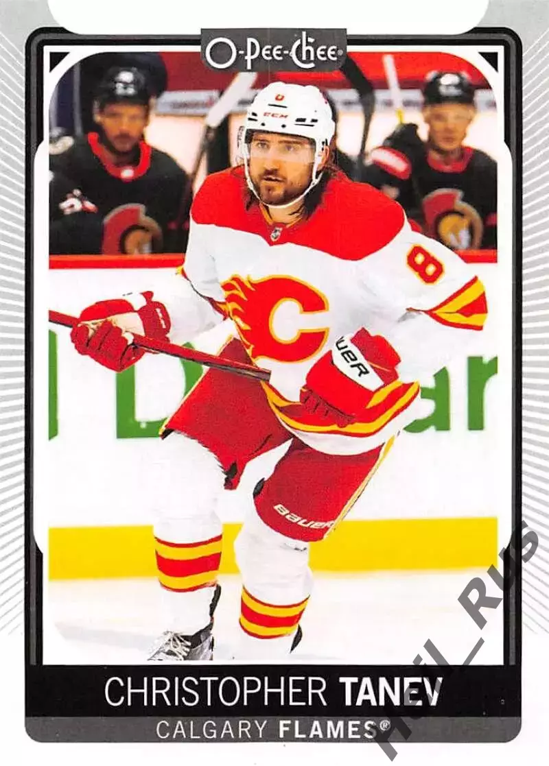 Карточка Christopher Tanev/Кристофер Танев Calgary Flames/Калгари Флэймз НХЛ/NHL
