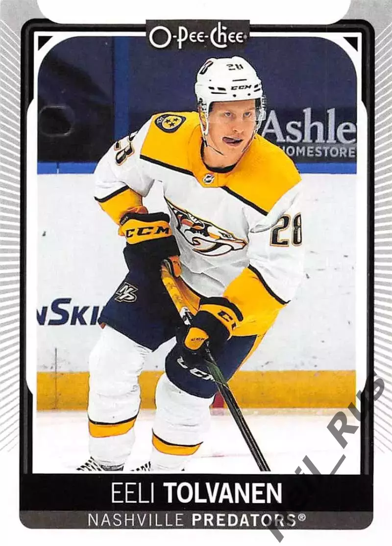 Карточка Эли Толванен Nashville Predators/Нэшвилл Предаторз, Йокерит NHL/НХЛ/КХЛ