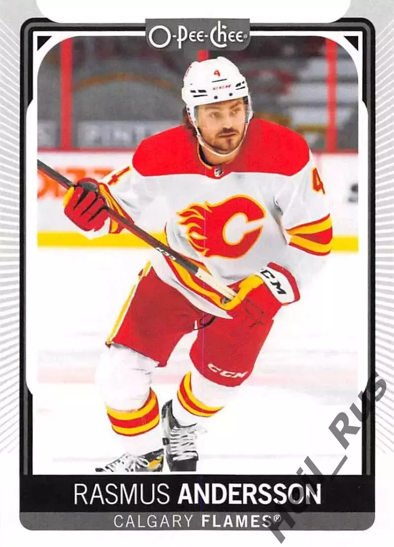 Карточка Rasmus Andersson/Расмус Андерссон Calgary Flames/Калгари Флэймз НХЛ-NHL