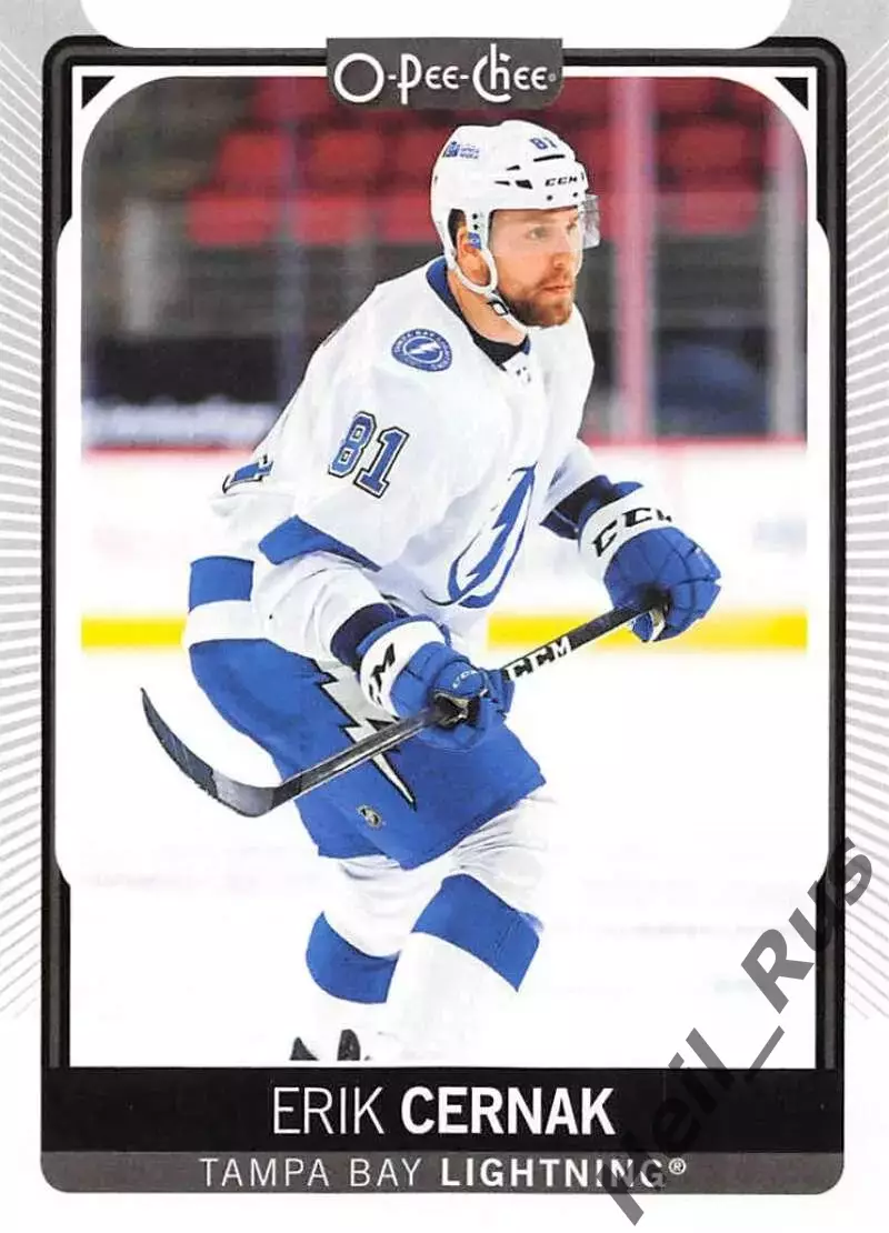 Карточка Erik Cernak/Эрик Чернак Tampa Bay Lightning/Тампа-Бэй Лайтнинг, НХЛ/NHL