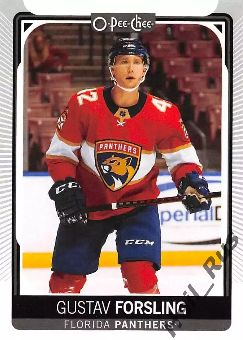 Хоккей Карточка Gustav Forsling/Густав Форслинг Florida Panthers/Флорида НХЛ/NHL