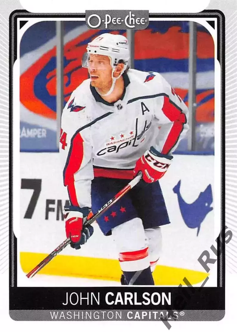 Хоккей; Карточка John Carlson/Джон Карлсон Washington Capitals/Вашингтон НХЛ NHL