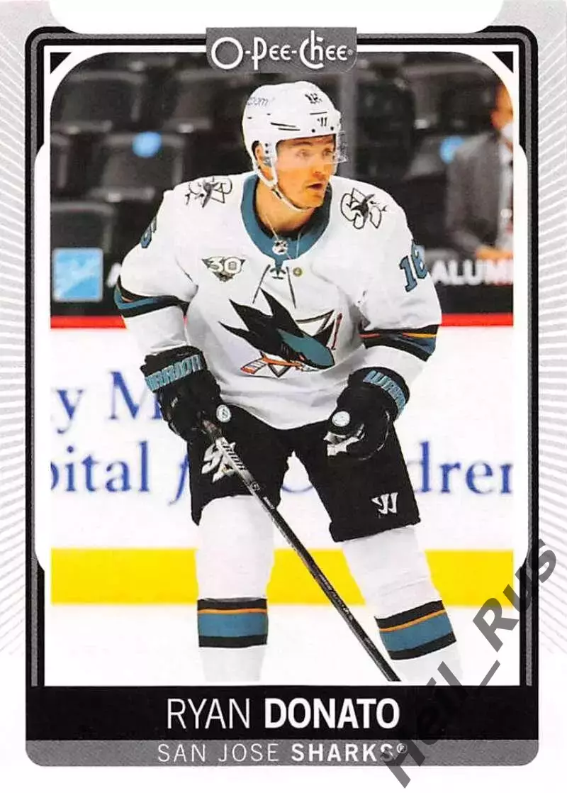 Хоккей. Карточка Ryan Donato/Райан Донато San Jose Sharks/Сан-Хосе Шаркс НХЛ/NHL